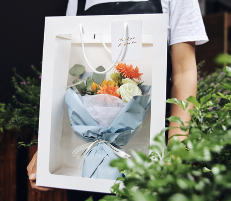 Ein guter Preis. Biologisch abbaubare Papiertüten mit Fenster für Lebensmittelgeschenke 450gm online