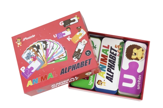 Ein guter Preis. Benutzerdefiniertes Logo Öko-Papier Puzzle Tier Alphabet Abc Passende Karten Online