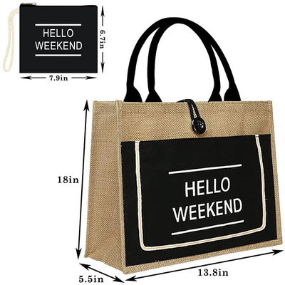 Ein guter Preis. Druckte Einkaufstaschen mit Jute-Tote-Taschen Online