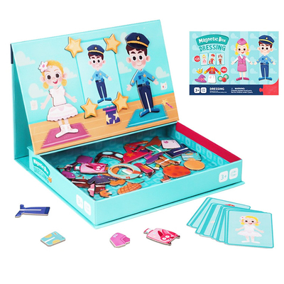 Ein guter Preis. CMYK-Druck Lernmagnetische Puzzlespiele Kleidungserkennung für Kinder Online
