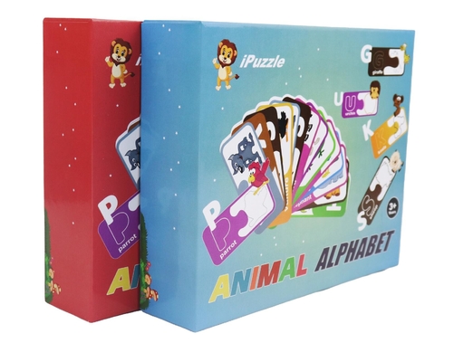 Ein guter Preis. Öko-Kinder-Bildungspapier Puzzle Tier Alphabet abc Passende Karten für Kinder ab 3 Jahren Online