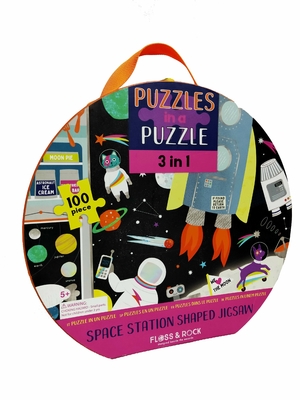 Ein guter Preis. 100 Stück Kinder im Vorschulalter Riesengeformtes Papier Puzzle 3 in 1 Raumstation 18 x 18,5 Zoll Online