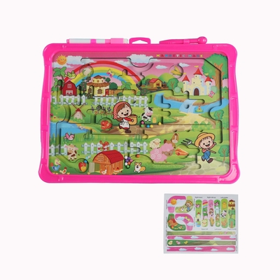 Ein guter Preis. Erziehungsreiche Farm Montessori Vorschulspielzeug Magnetisches Labyrinth Online