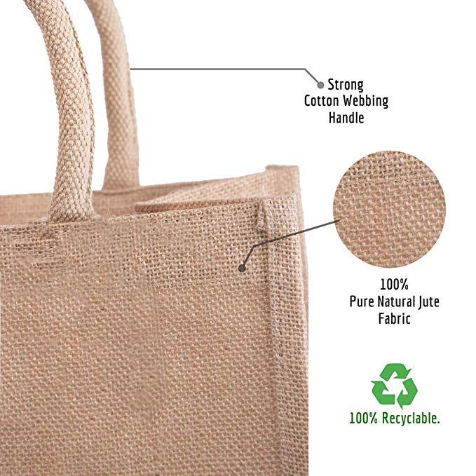 Personalisierte Druck-Jute-Taschen Beach-Schuhe-Bürste für die Werbung 1