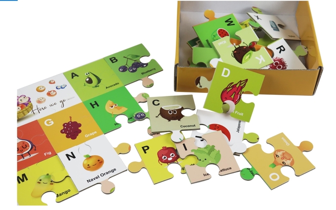 Kinder Fußboden Alphabet Obst Puzzle Lernspiele und Puzzles für 5-Jährige 2